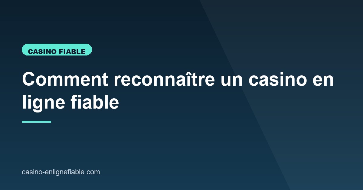 Illustration de l'article consacré à un casino fiable