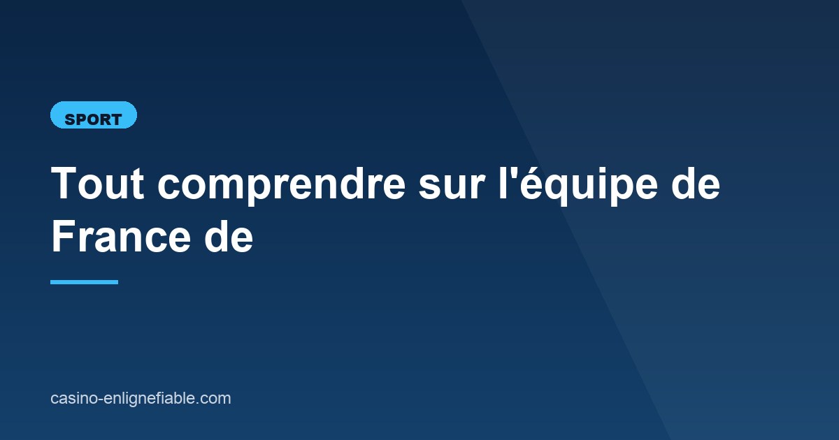 Illustration de l'article consacré à l'équipe de France de handball